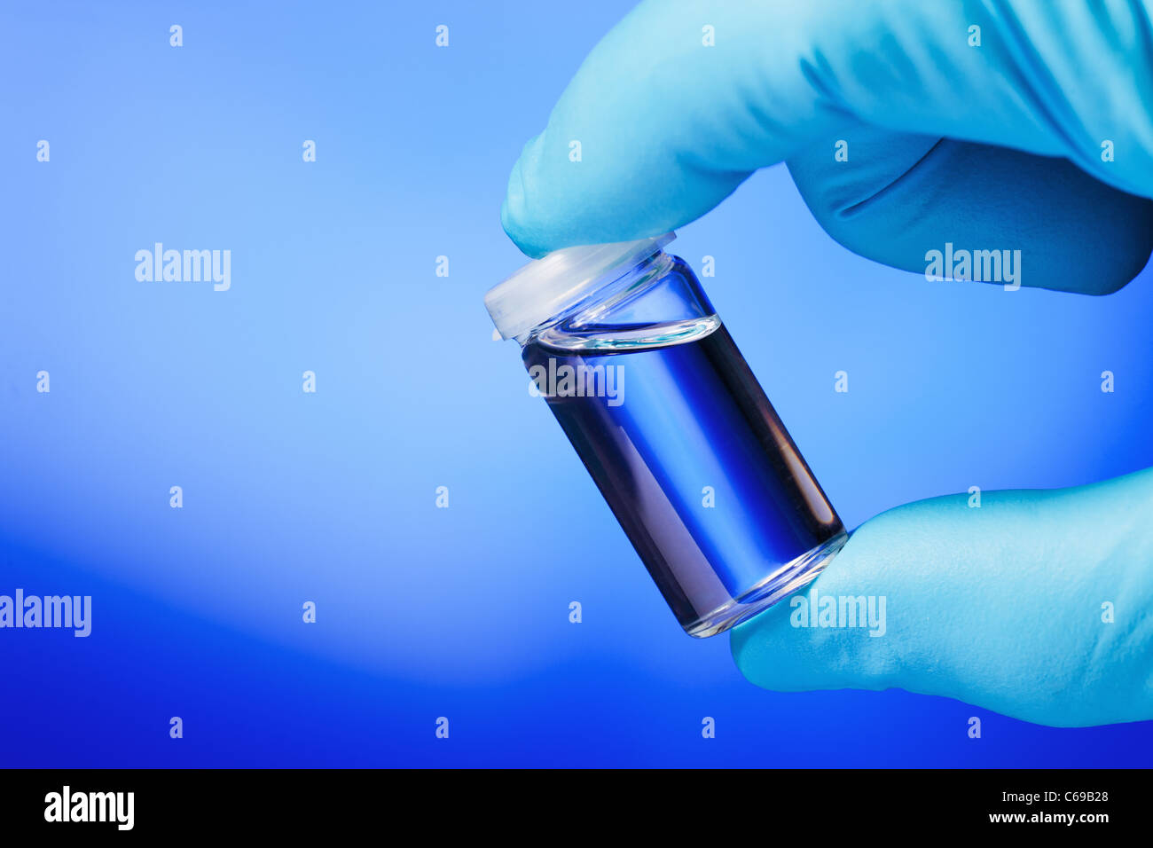blue medical flask Stock Photo Alamy