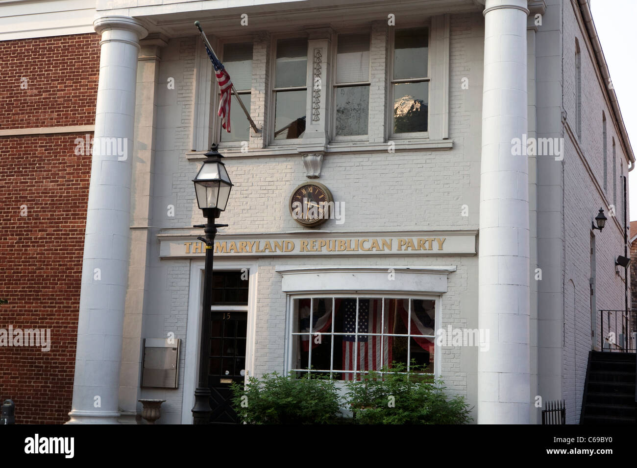 A view of the Republican Party headquarters in Annapolis, Maryland Stock Photo