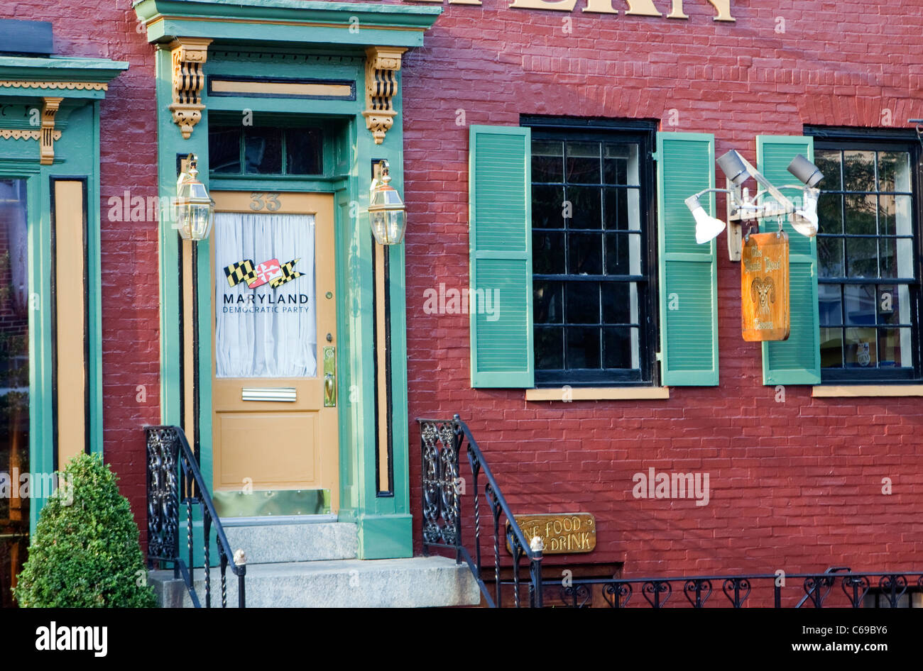 A view of the Democratic Party headquarters in Annapolis, Maryland Stock Photo