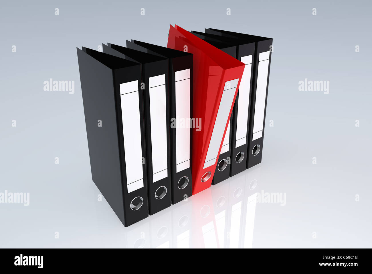 Office archive folders rendered in 3d Stock Photo - Alamy