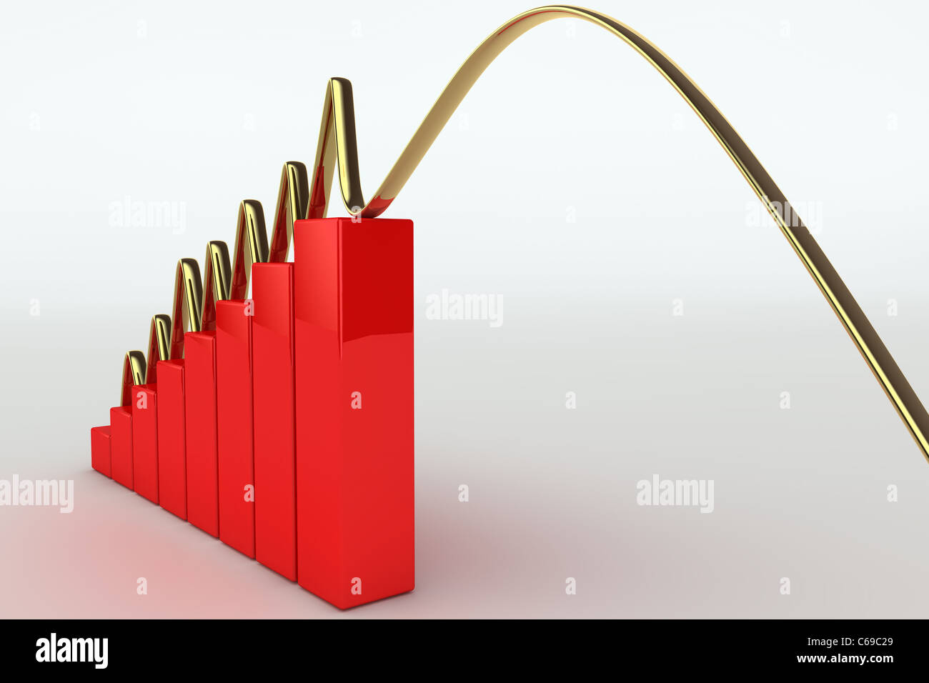 Bar graph chart falling hi-res stock photography and images - Alamy