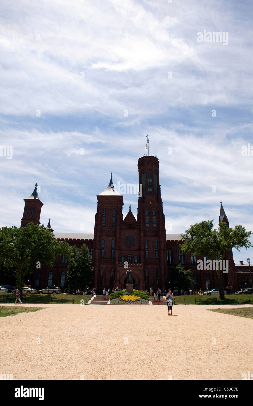A view of the Smithsonian Institute in Washington DC Stock Photo