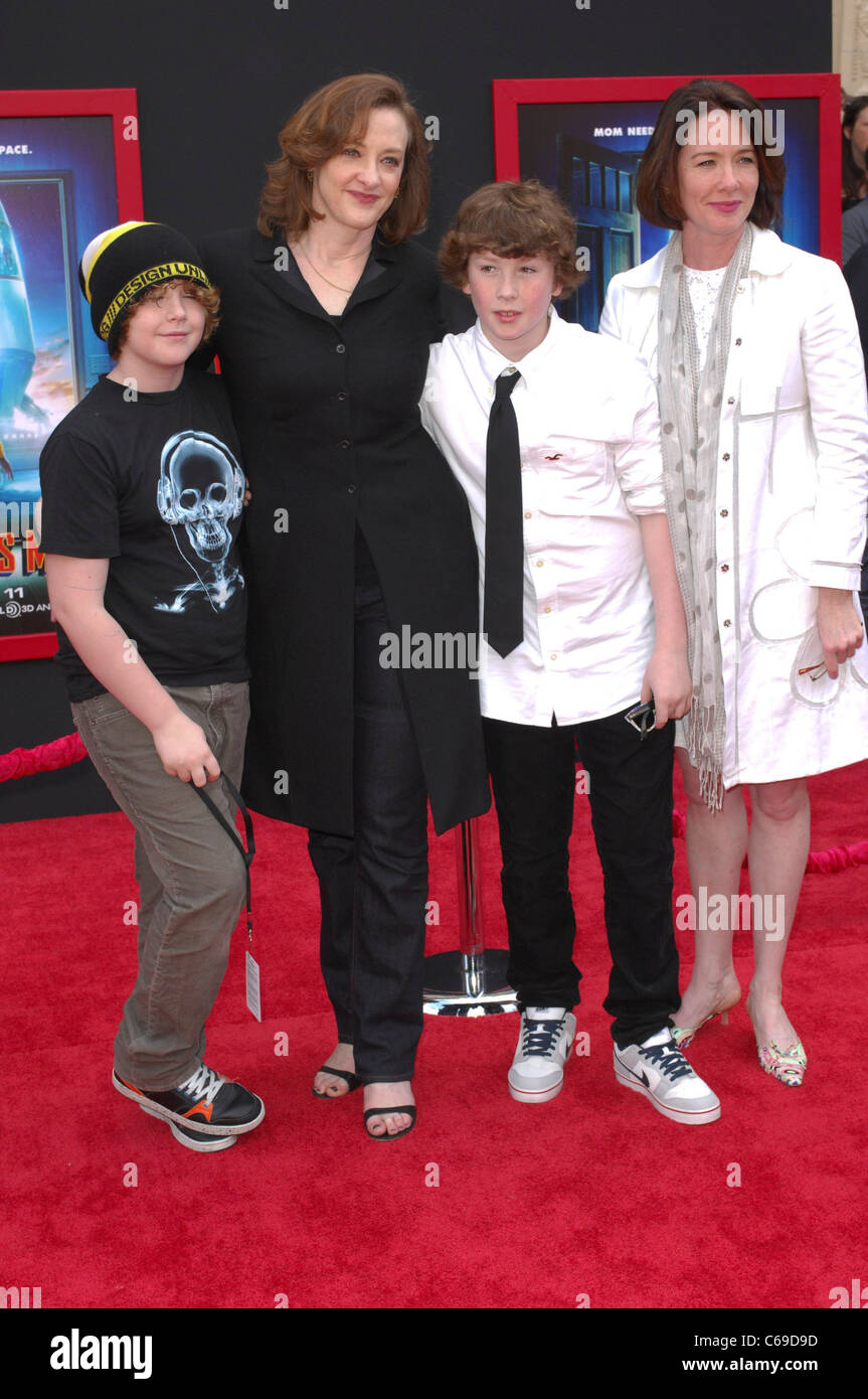 Richard Burke Joan Cusack Miles Burke, Joan Cusack, Dylan Burke, Ann Cusack at arrivals for MARS NEEDS MOMS Premiere, El Capitan Theatre, Los Angeles, CA Stock Photo - Alamy