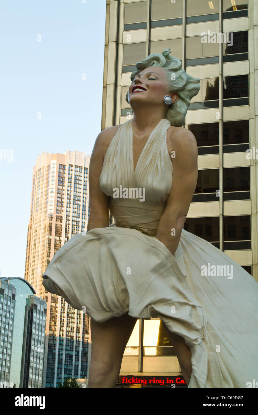 Marilyn Monroe in Chicago, Illinois Stock Photo