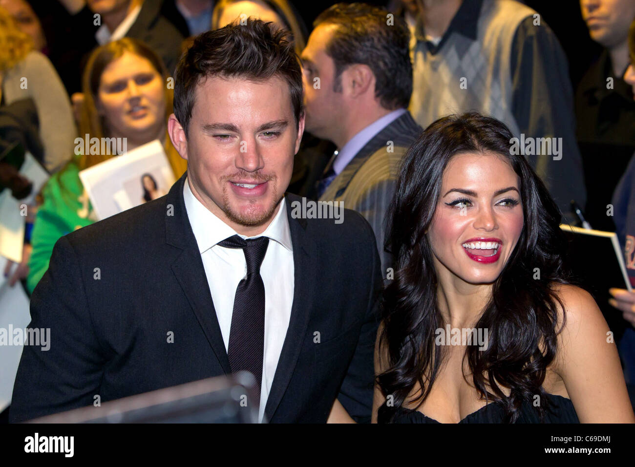 Channing Tatum, Jenna Dewan at arrivals for THE DILEMMA Premiere, AMC River East Theater, Chicago, IL January 6, 2011. Photo By: Jason Smith/Everett Collection Stock Photo