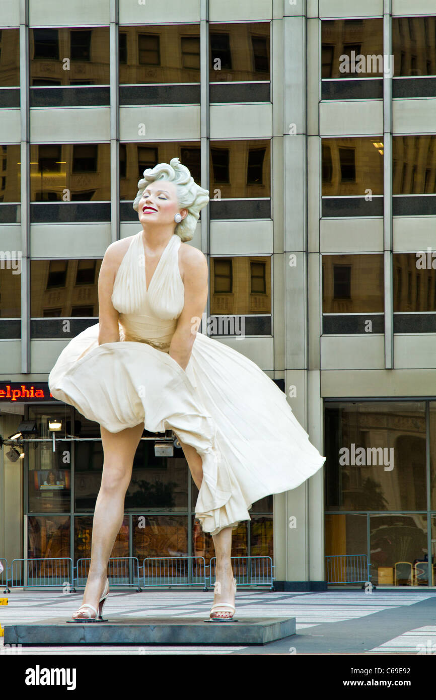 Marilyn Monroe in Chicago, Illinois Stock Photo