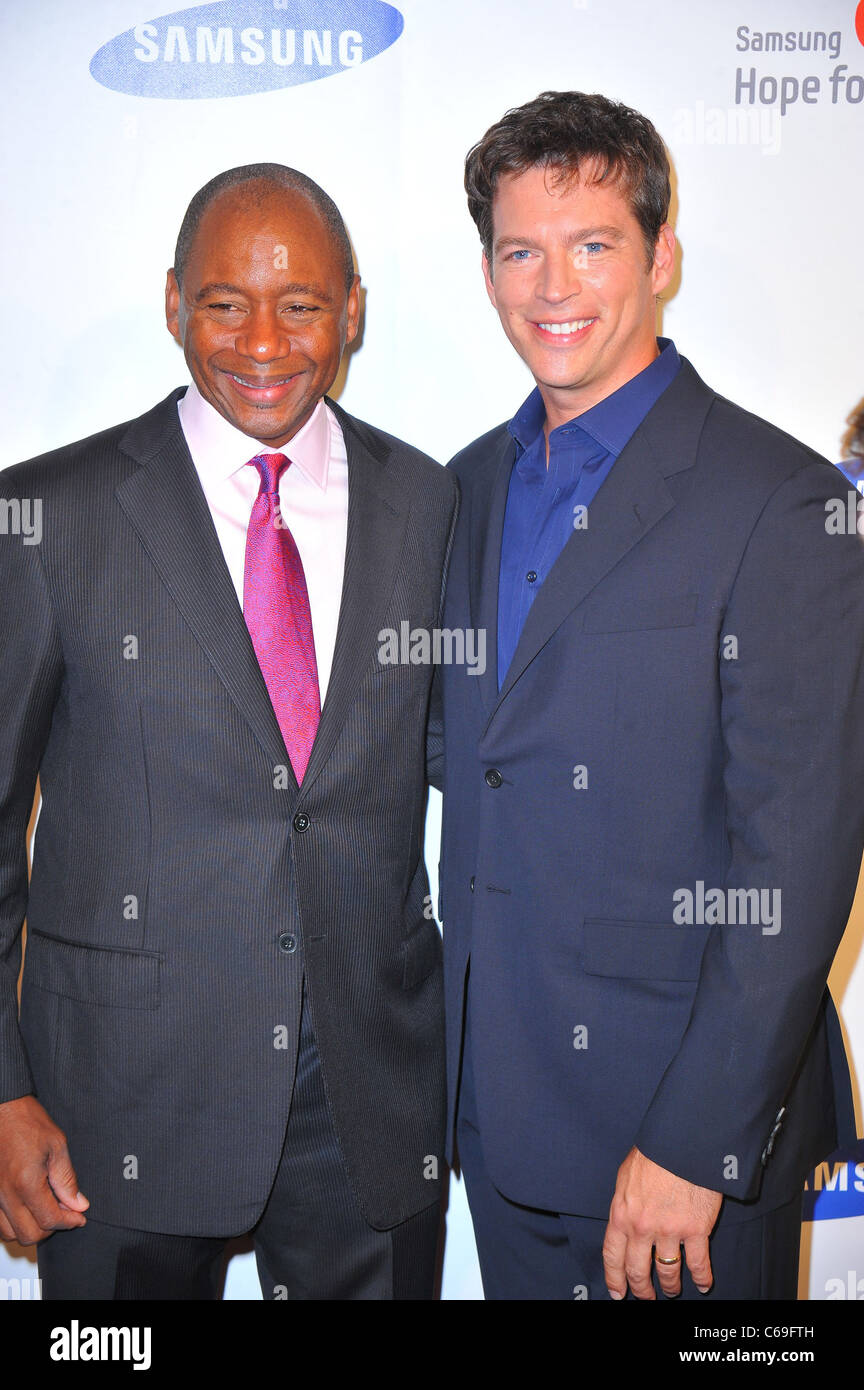 Branford Marsalis, Harry Connick Jr at arrivals for 10th Annual Samsung Hope For Children Gala, Cipriani Restaurant Wall Street, New York, NY June 7, 2011. Photo By: Gregorio T. Binuya/Everett Collection Stock Photo