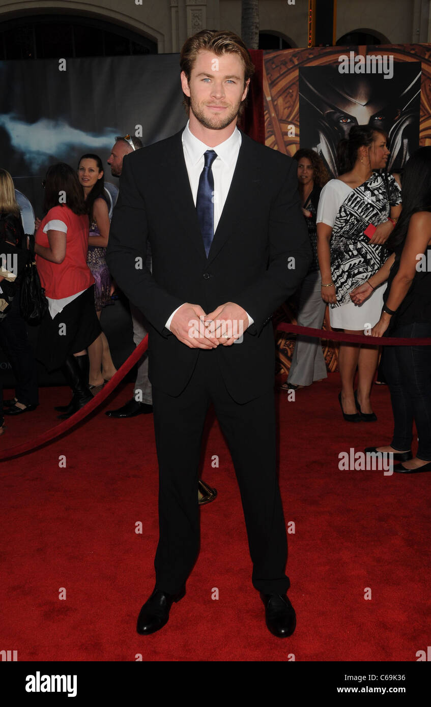 Chris Hemsworth at arrivals for THOR Premiere, El Capitan Theatre, Los Angeles, CA May 2, 2011. Photo By: Dee Cercone/Everett Collection Stock Photo