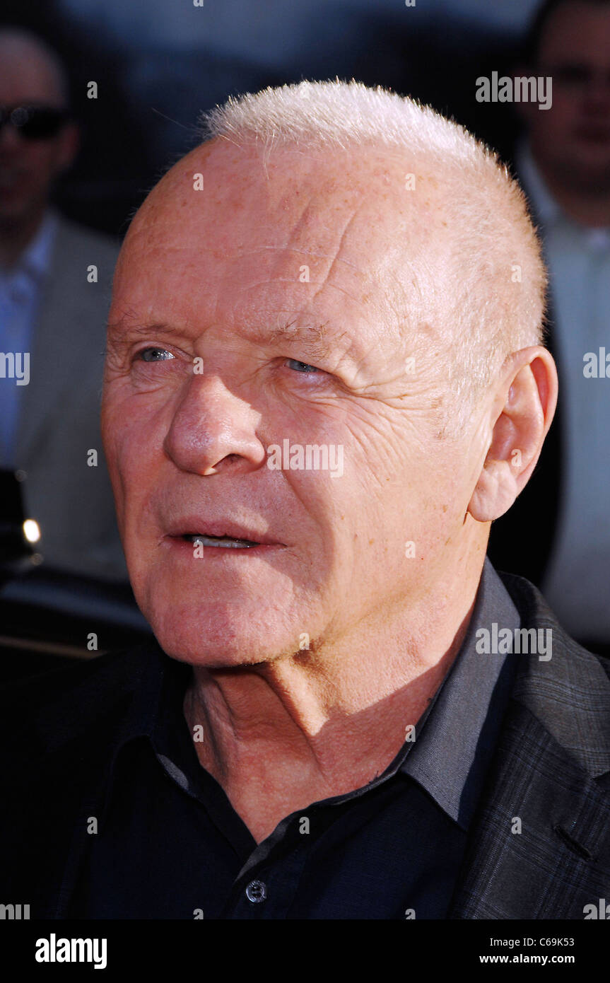 Anthony Hopkins at arrivals for THOR Premiere, El Capitan Theatre, Los Angeles, CA May 2, 2011. Photo By: Michael Germana/Everett Collection Stock Photo