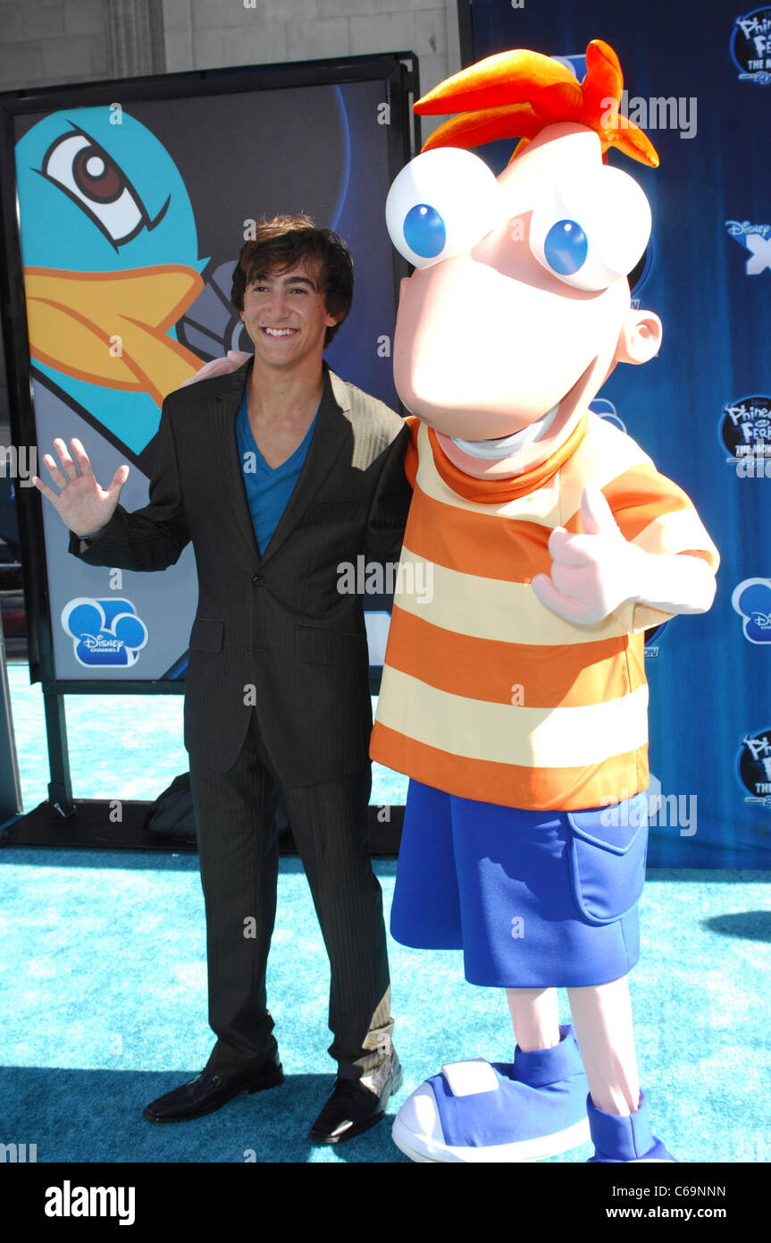 Vincent Martella at arrivals for PHINEAS AND FERB: ACROSS THE 2nd DIMENSION  Premiere, El Capitan Theatre, Los Angeles, CA August 3, 2011. Photo By:  Elizabeth Goodenough/Everett Collection Stock Photo - Alamy