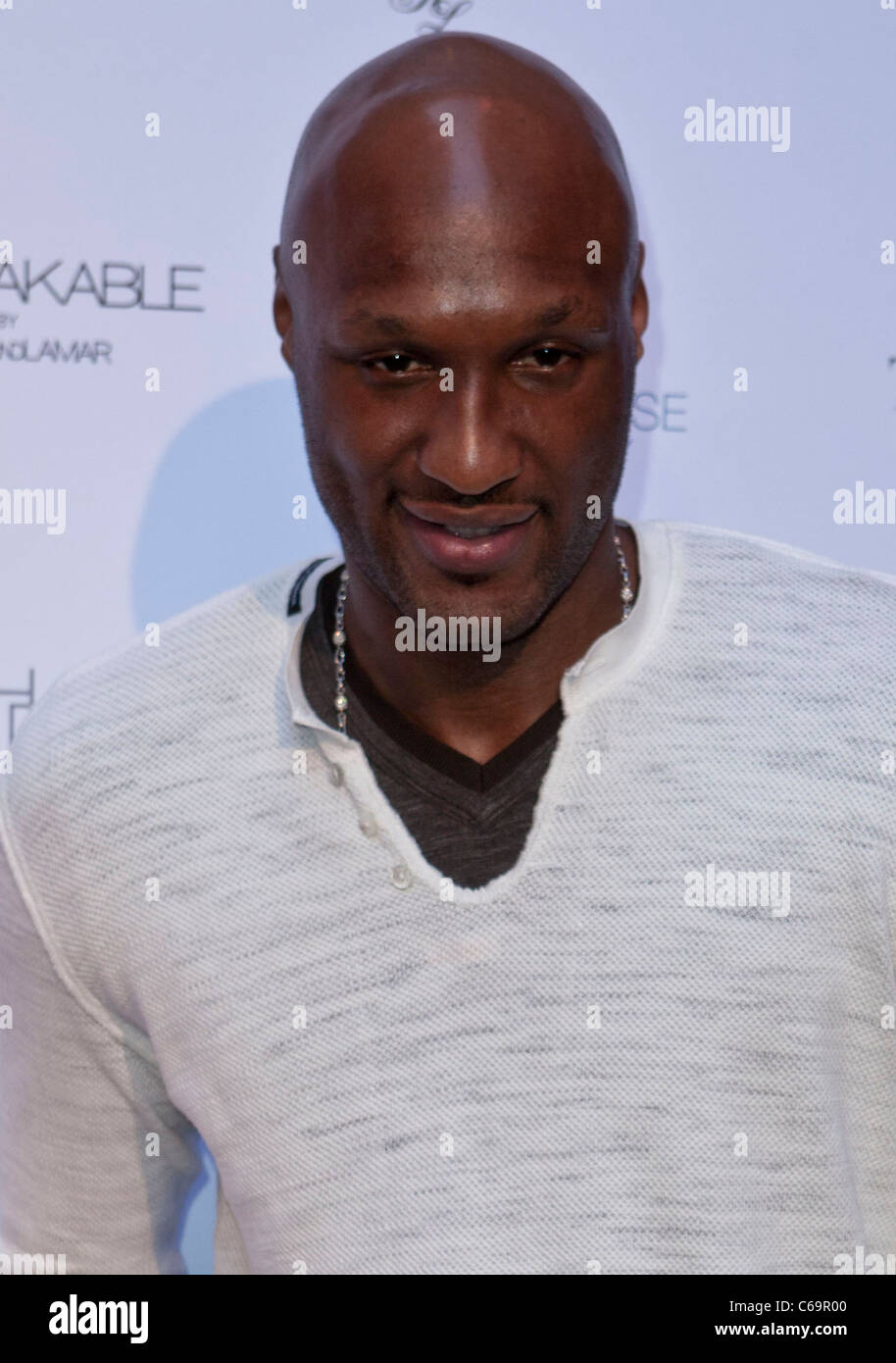 Lamar Odom in attendance for UNBREAKABLE Fragrance Launch, The Redbury Hotel, Los Angeles, CA April 4, 2011. Photo By: Emiley Schweich/Everett Collection Stock Photo