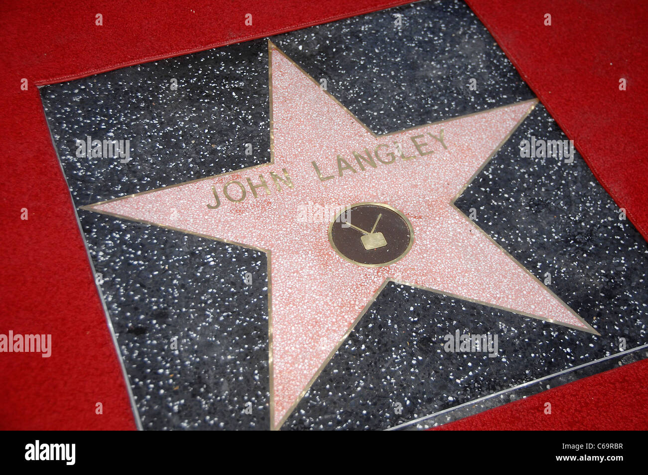 John Langley Star at the induction ceremony for Star on the Hollywood