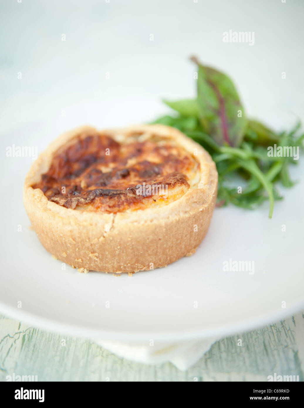 Horderves on plate stock image. Image of quiche, snack - 194643165