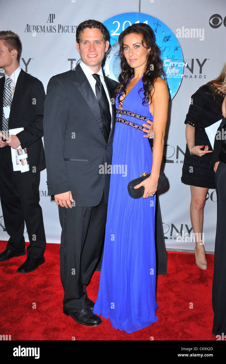Steven Pasquale , Laura Benanti at arrivals for American Theatre Wing's 65th Annual Antoinette Perry Tony Awards - ARRIVALS, Beacon Theatre, New York, NY June 12, 2011. Photo By: Gregorio T. Binuya/Everett Collection Stock Photo