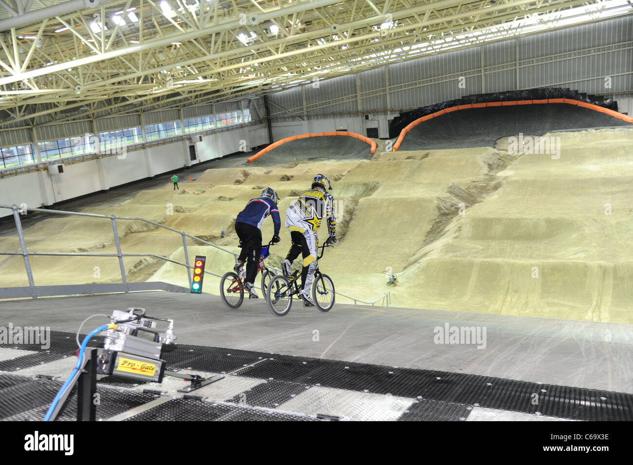 Manchester's New indoor BMX Centre Stock Photo Alamy