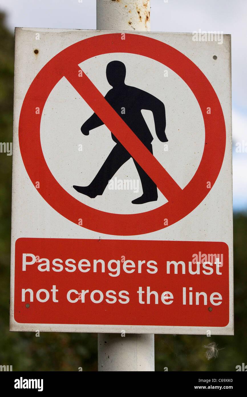 Public Warning sign Stock Photo Alamy