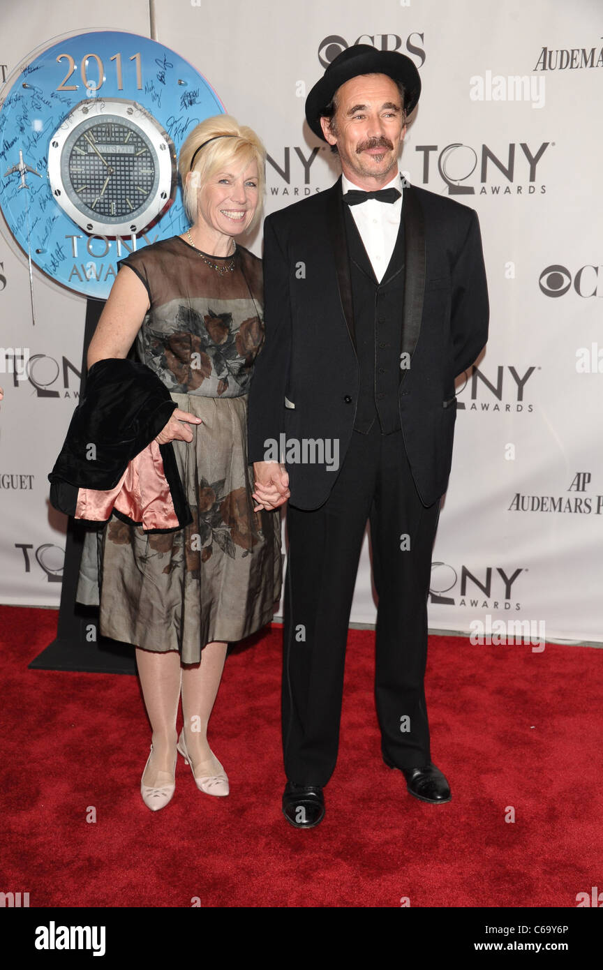 Claire van Kampen, Mark Rylance at arrivals for American Theatre Wing's 65th Annual Antoinette Perry Tony Awards - ARRIVALS Pt 2, Beacon Theatre, New York, NY June 12, 2011. Photo By: Rob Rich/Everett Collection Stock Photo