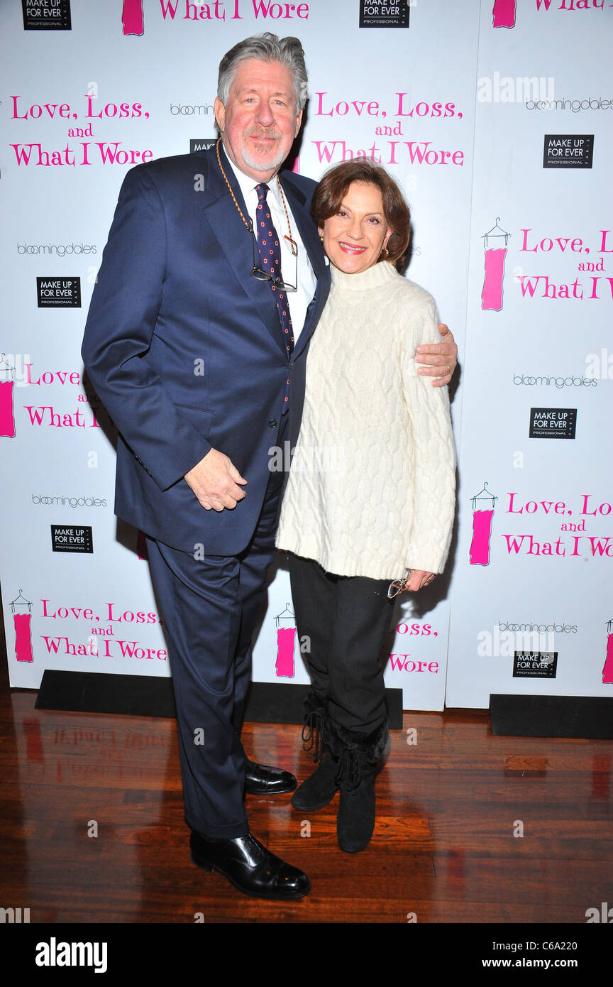 Edward Herrmann, Kelly Bishop at the after-party for LOVE, LOSS and WHAT I WORE 500th Performance Celebration, B Smith's Restaurant, New York, NY January 13, 2011. Photo By: Gregorio T. Binuya/Everett Collection Stock Photo