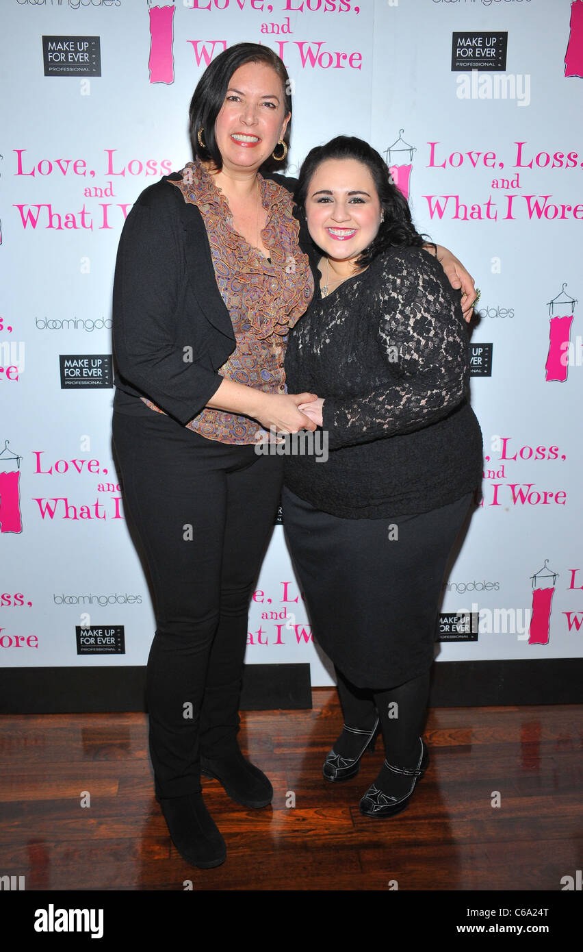 Karen Carpenter, Nikki Blonsky at the after-party for LOVE, LOSS and WHAT I WORE 500th Performance Celebration, B Smith's Restaurant, New York, NY January 13, 2011. Photo By: Gregorio T. Binuya/Everett Collection Stock Photo