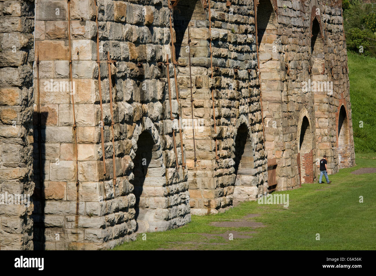 The massive Scranton Iron Furnaces, Pennsylvania USA Stock Photo Alamy