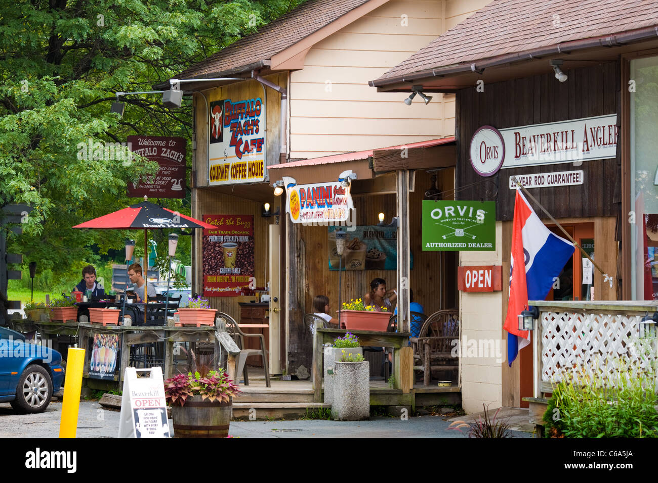 Roscoe, New York, Sullivan County, Catskills, calls itself "Trout Town