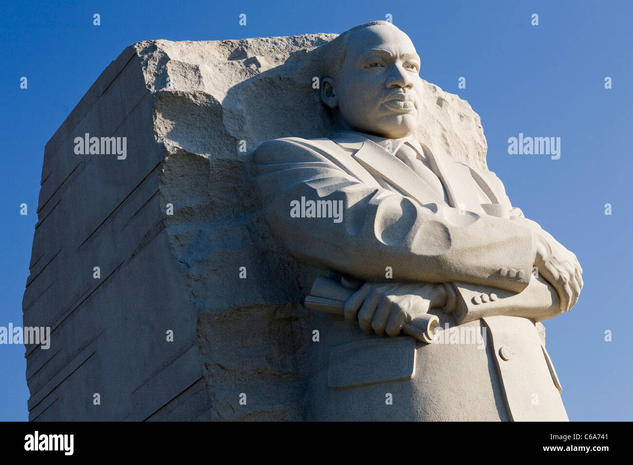 The Martin Luther King Jr., memorial on the National Mall in Washington, D.C. Stock Photo