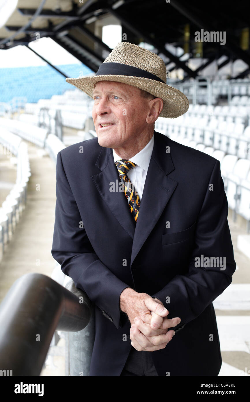 Geoffrey Boycott pictured at Yorkshire County Cricket Club, 19th October 2010 Stock Photo