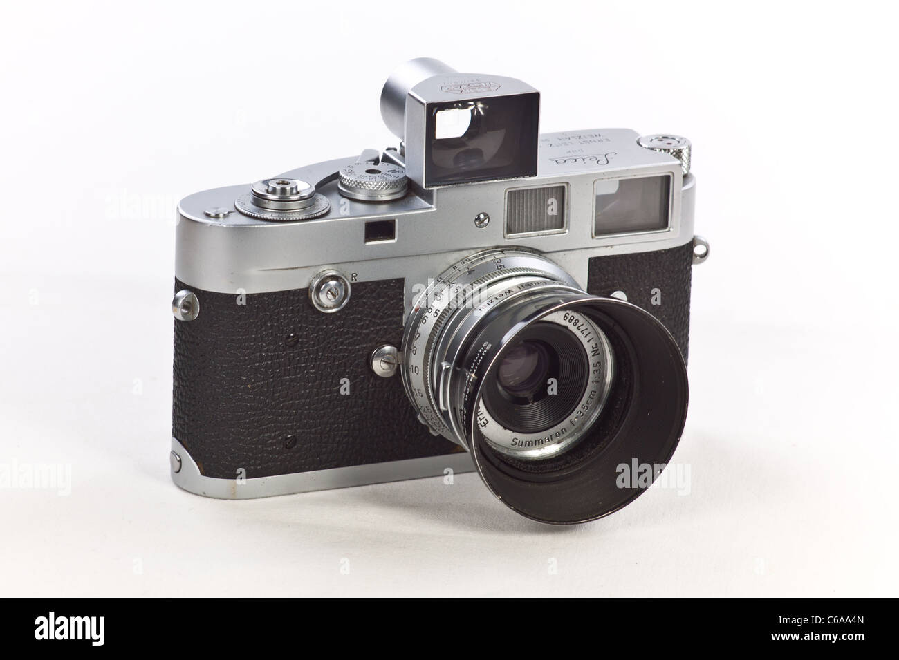 Leica Leitz M2 35mm Camera with 35mm Summaron Lens and Accessory Finder  Classic Film Camera Stock Photo Alamy