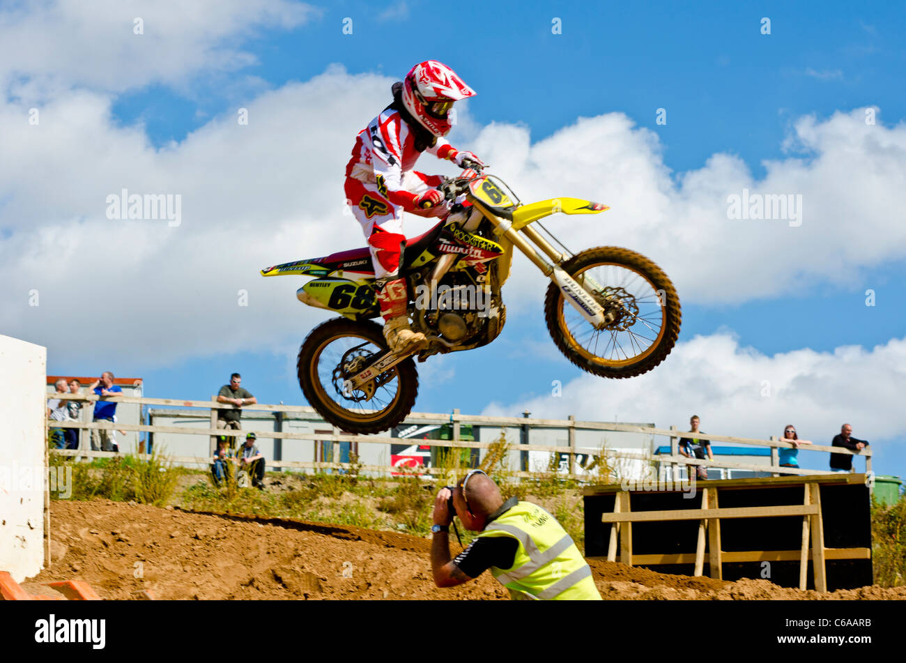 Motocross Racing @ Finningley, Yorkshire, United Kingdom Stock Photo