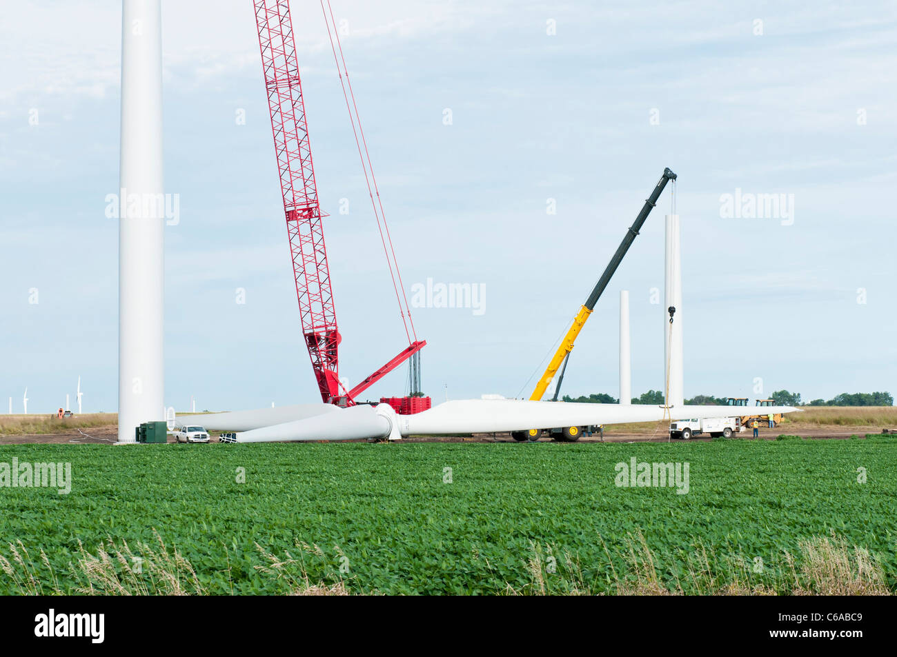 Components for a horizontalaxis wind turbine are ready for final