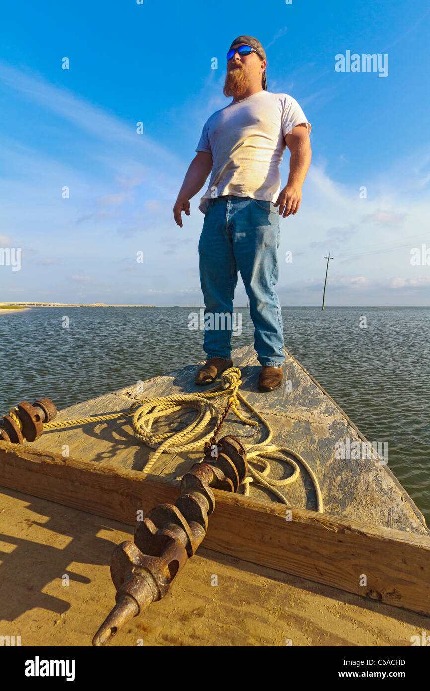 Oyster fishermen working in Apalachicola Bay Stock Photo Alamy