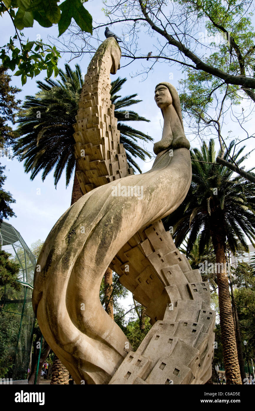 Sculpture in Lincoln Park in Mexico City Stock Photo