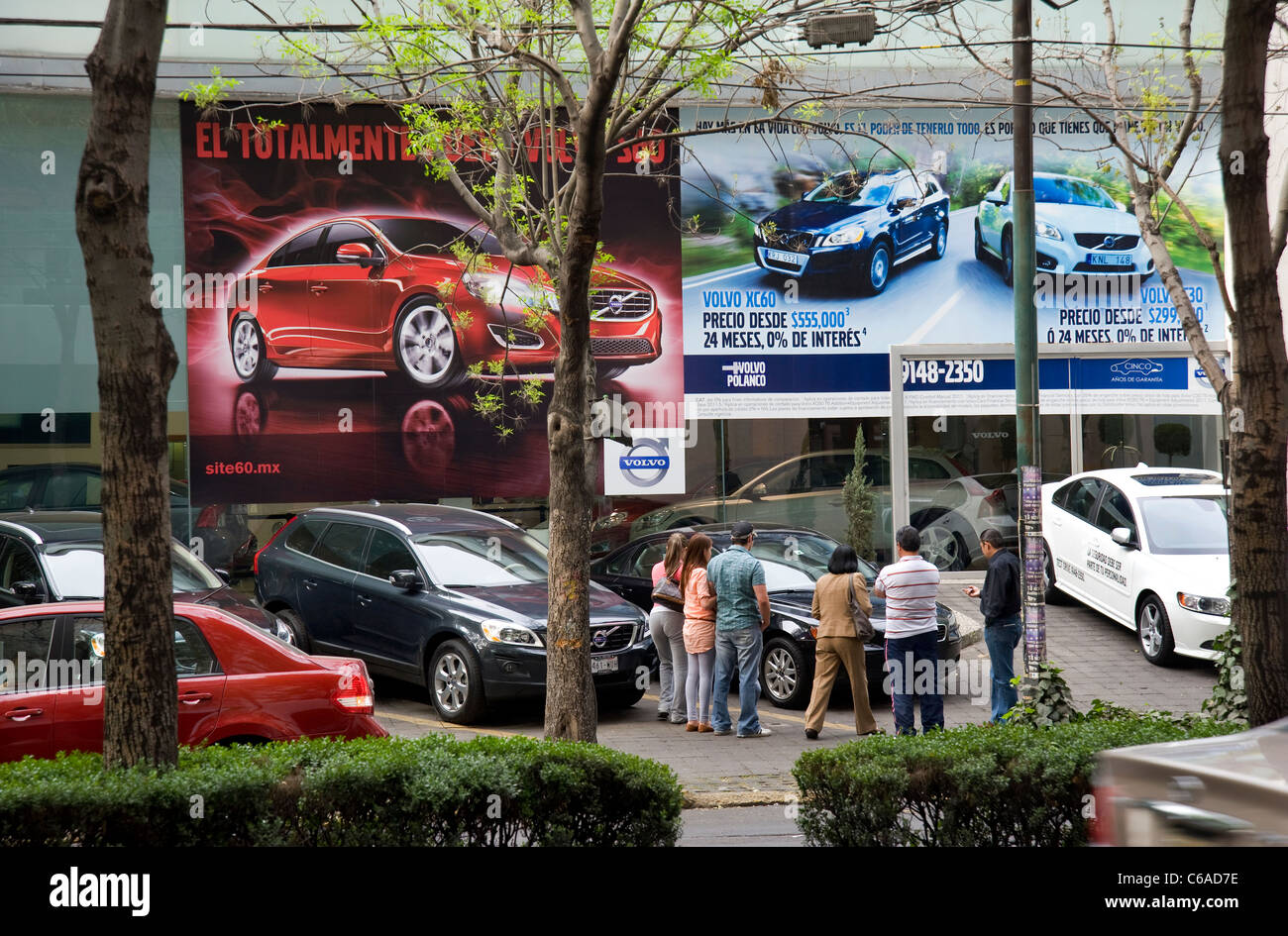 Volvo Dealership in Mexico City Stock Photo