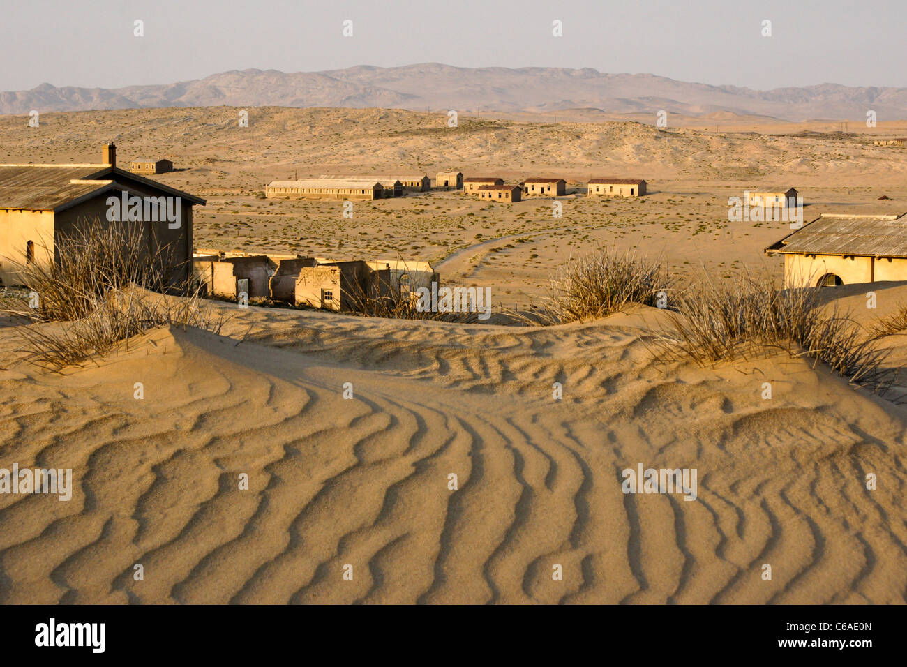 Abandoned diamond mining town of Kolmanskop, Namibia Stock Photo