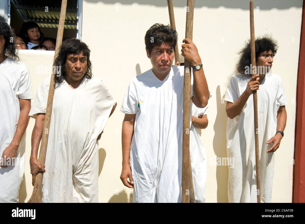 Lacandon people  in Metzabok, Mexico Stock Photo