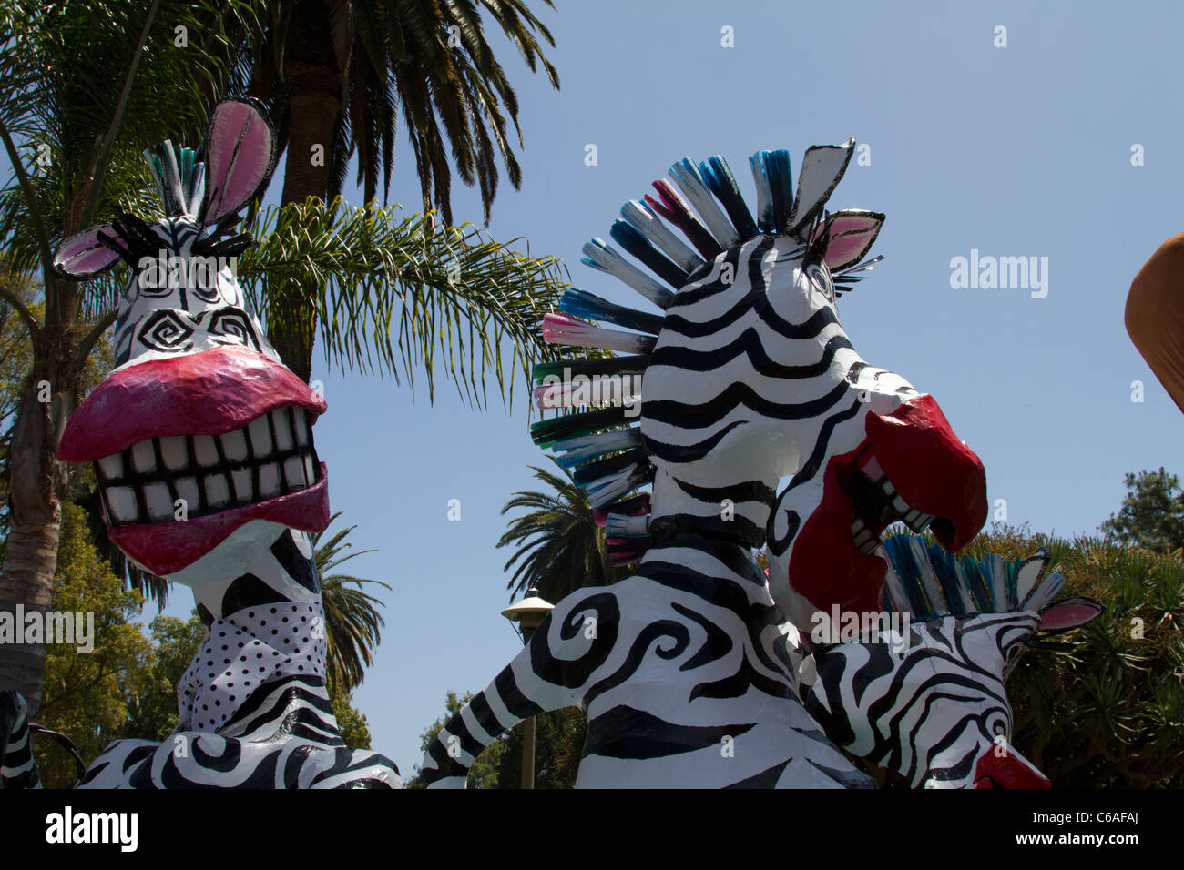 Float in Solstice parade in "Santa Barbara", California Stock Photo Alamy