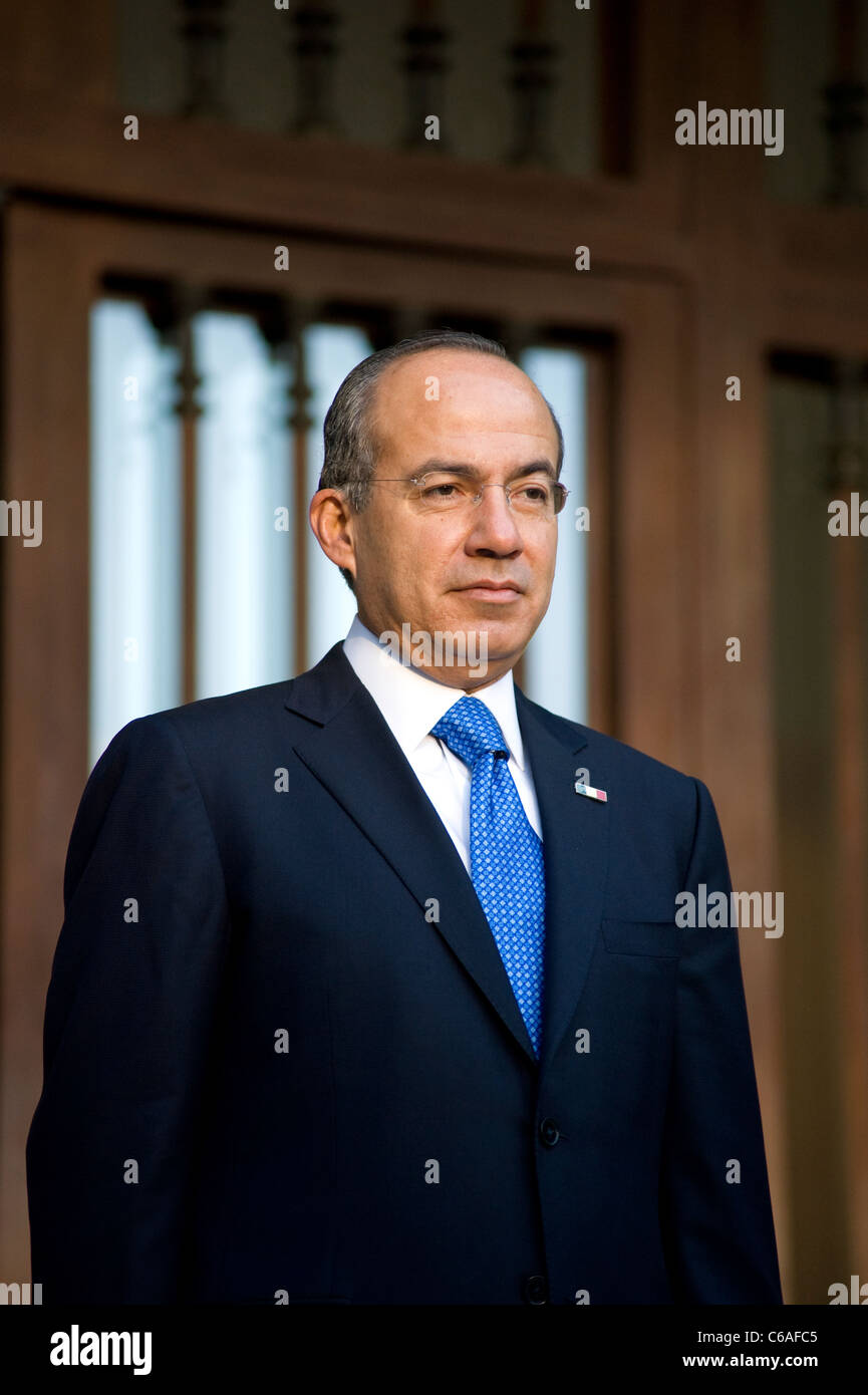 President Felipe Calderon of Mexico Stock Photo