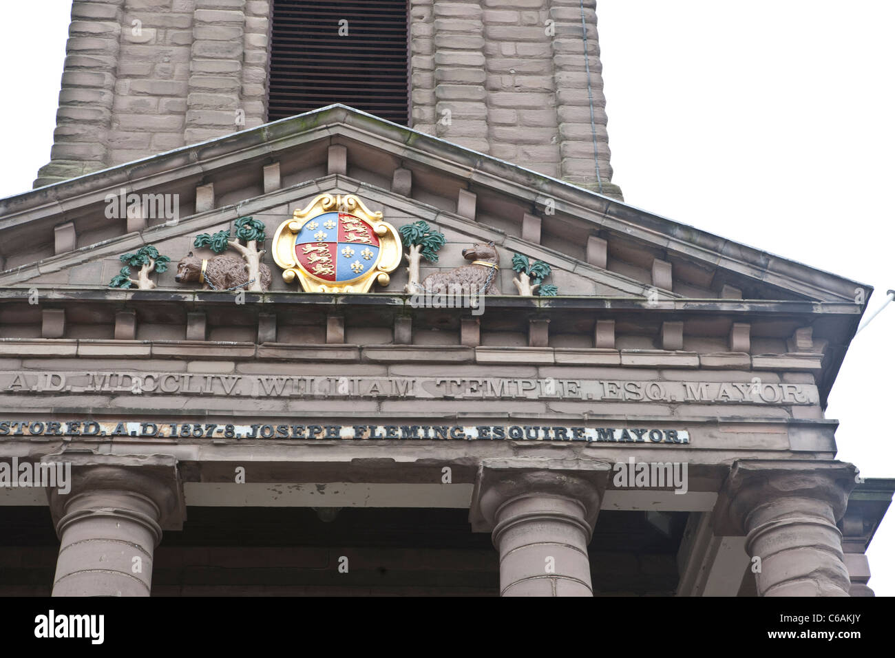 Berwick Town Hall crest Stock Photo Alamy