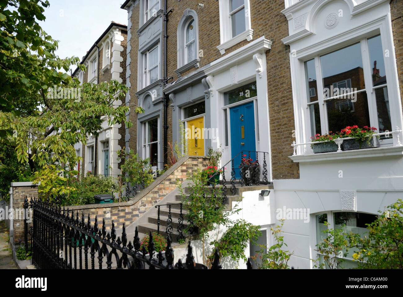 Houses in Dartmouth Park Road NW5, London, England Stock Photo Alamy