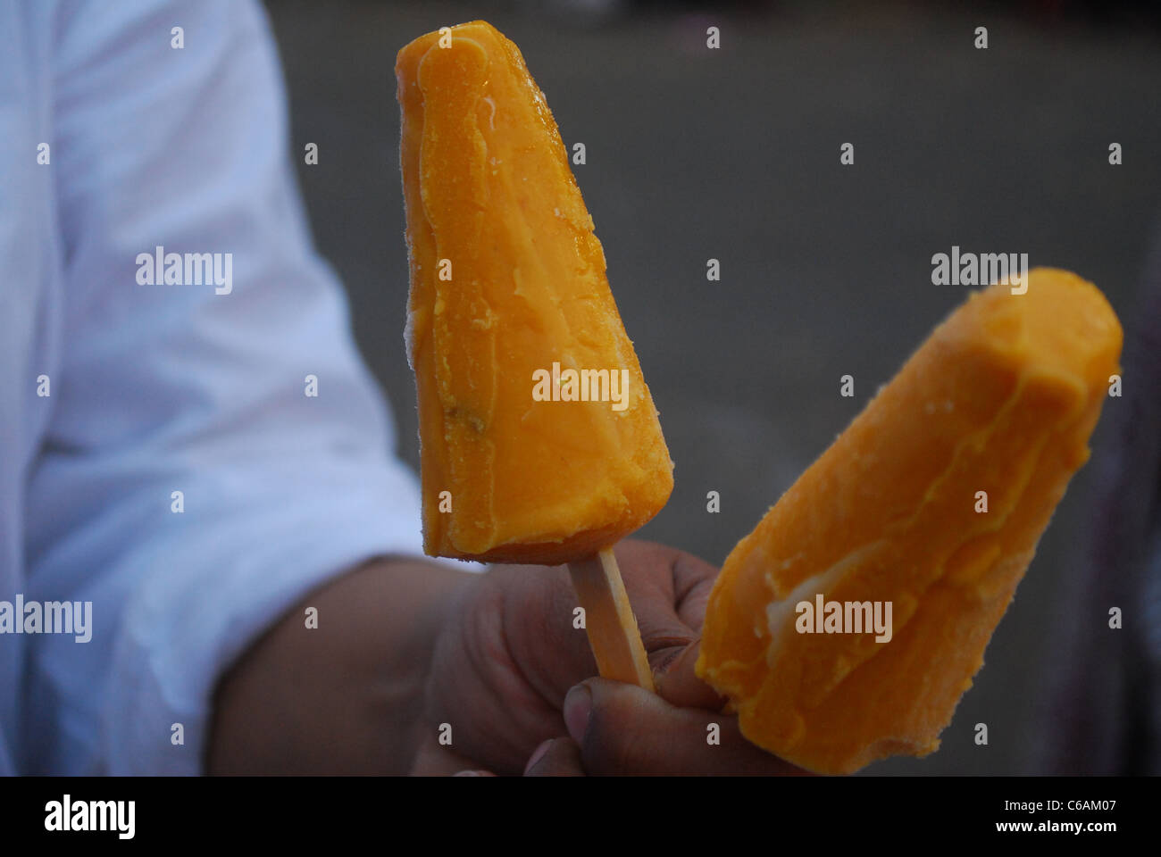Mango Ice Candy Stock Photo Alamy
