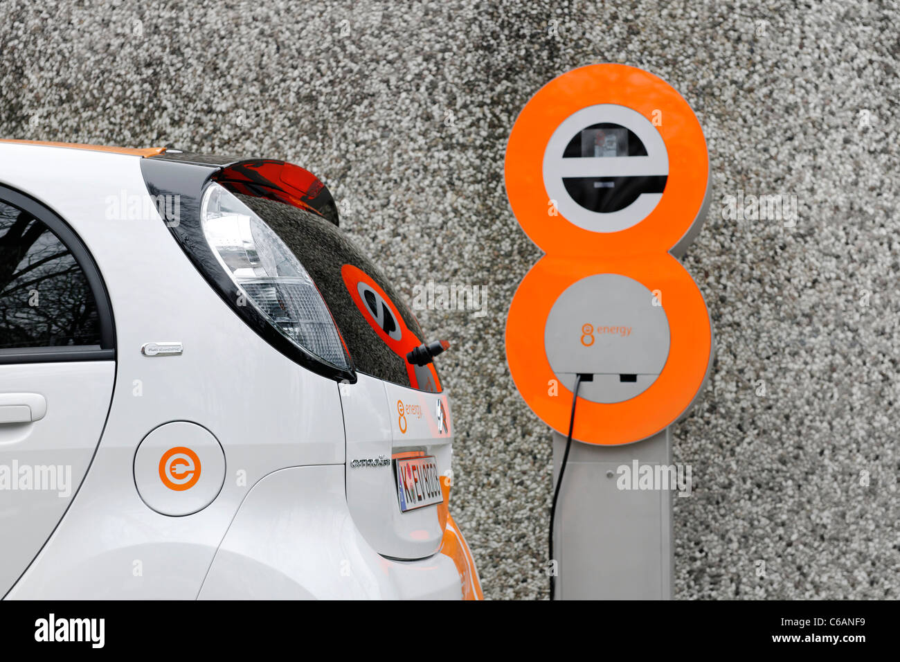 First serial produced, complete electric car in Germany, Citroen CZero