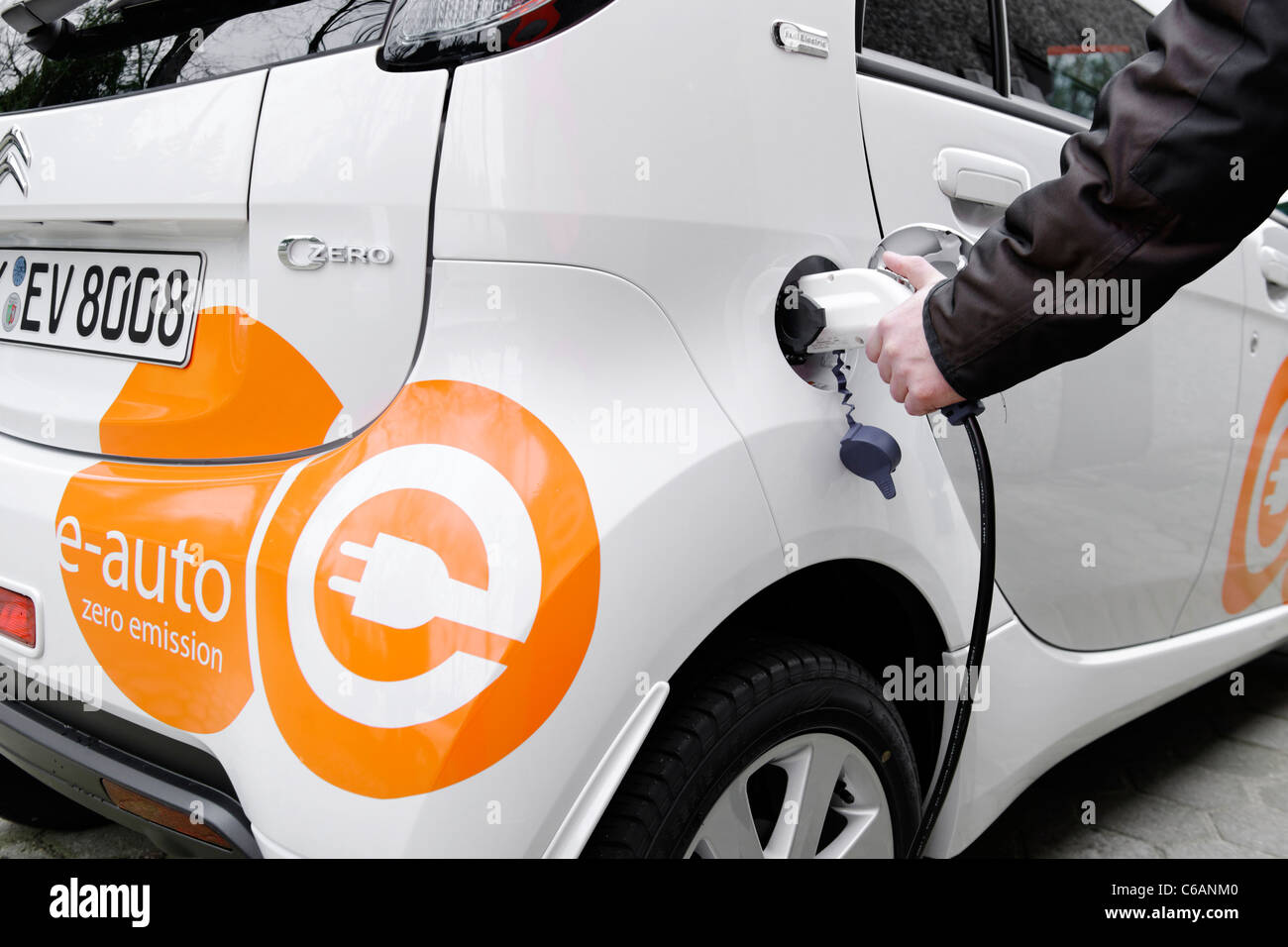 First serial produced, complete electric car in Germany, Citroen CZero