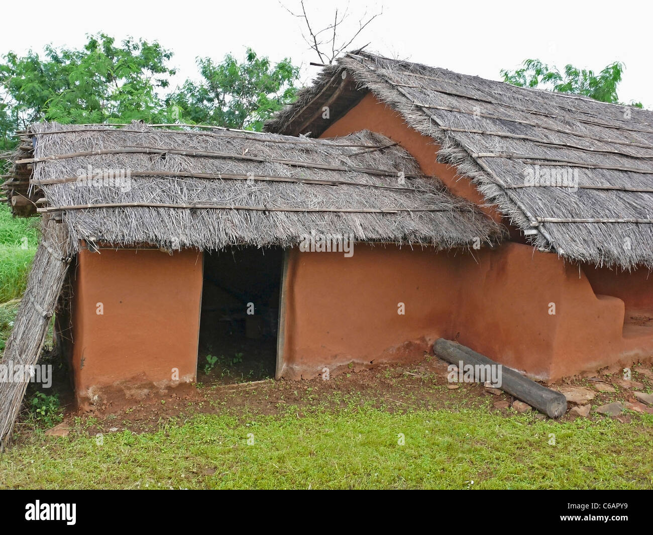 Saoras tribals house, Orissa, Andhra pradesh, India Stock Photo