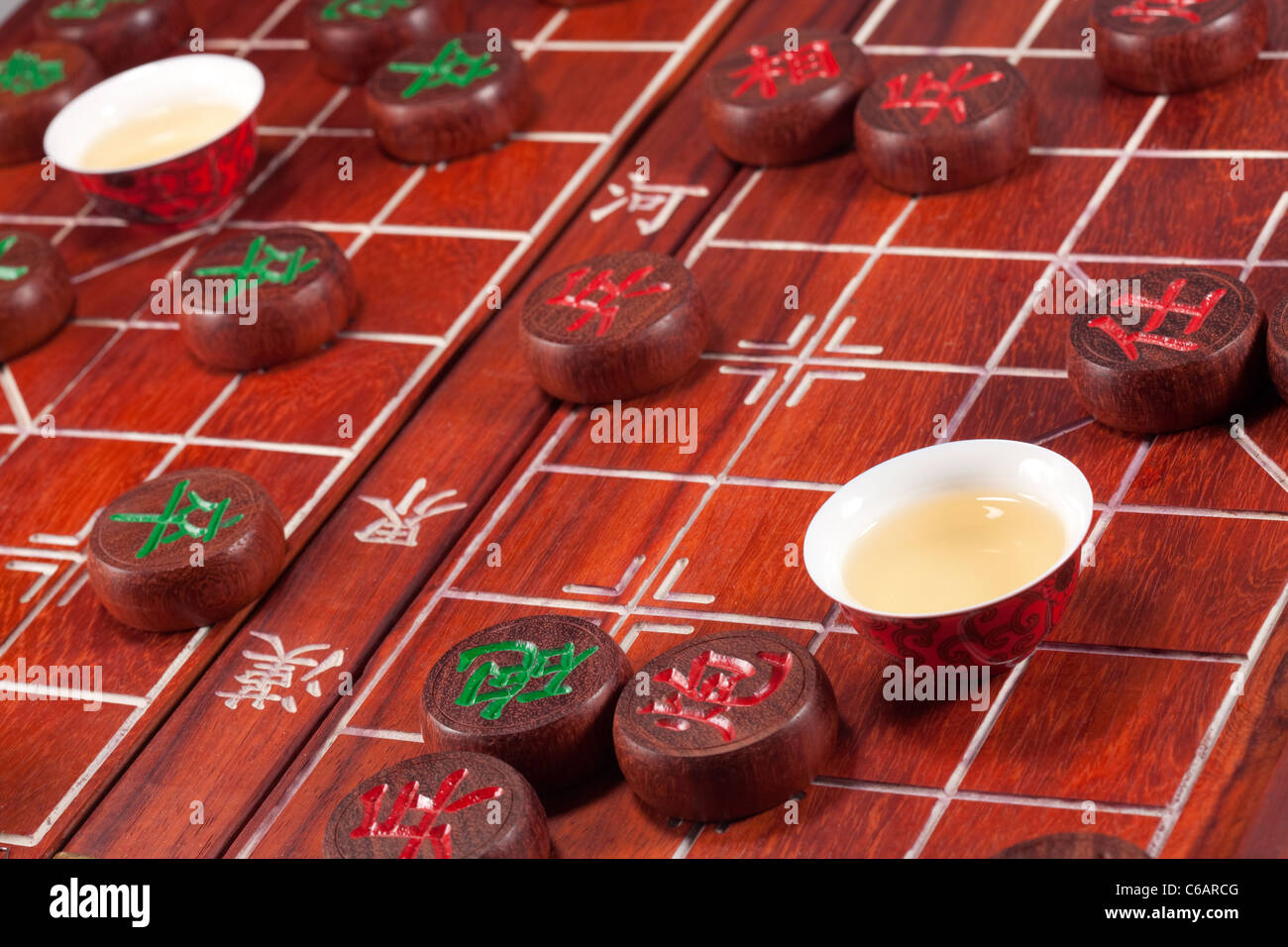 Closeup of a traditional Chinese board game Stock Photo Alamy