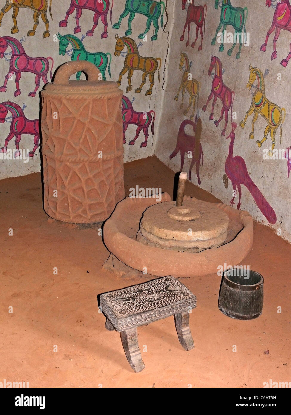 Traditional grinder, India Stock Photo