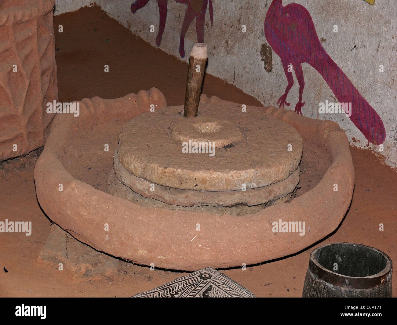 Traditional grinder, India Stock Photo