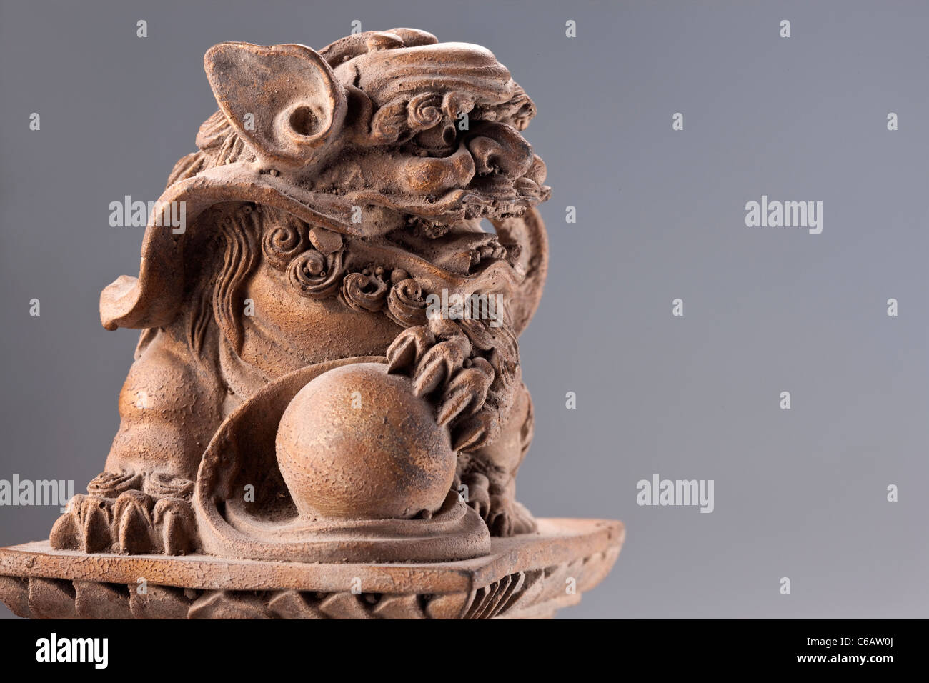 Traditional Chinese lion statue Stock Photo Alamy
