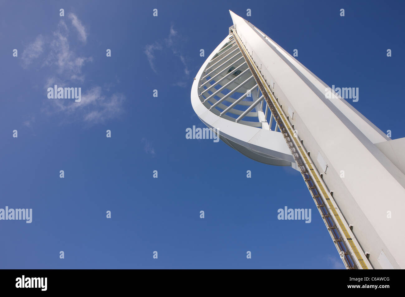 Spinnaker Tower Portsmouth sunny day blue sky Stock Photo