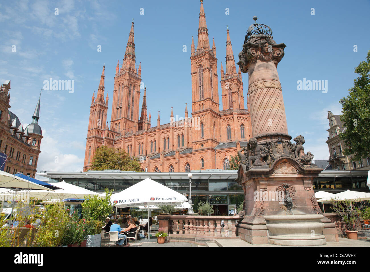 Marktkirche, Wiesbaden, Germany Stock Photo