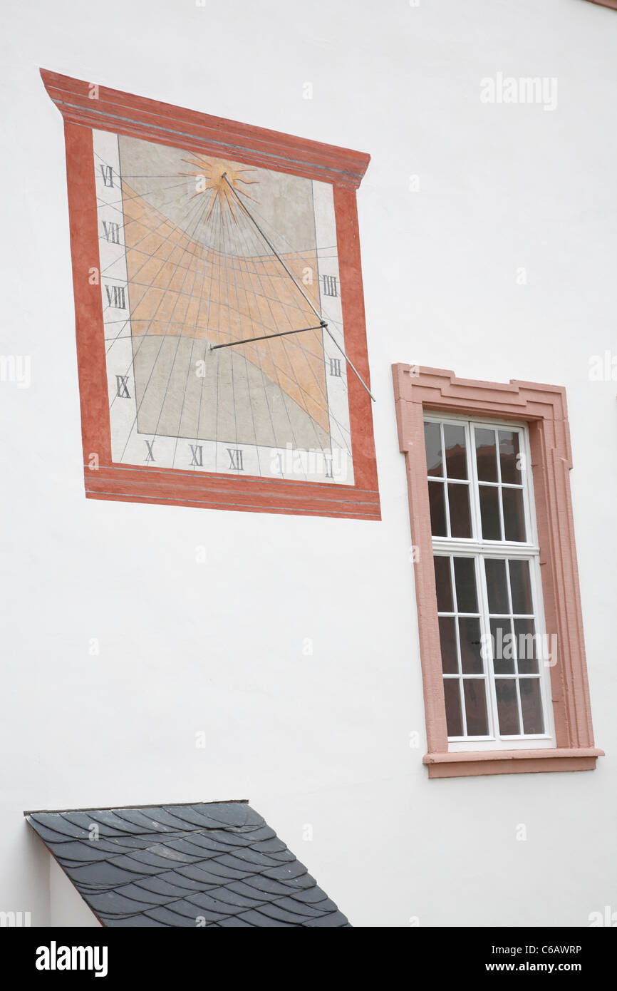 Sundial, Eberbach Abbey, Kloster  Eberbach, Hesse, Germany Stock Photo